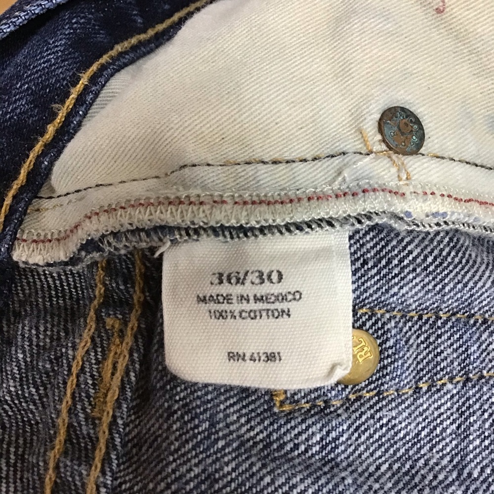 36 x 30 Polo Ralph Lauren button fly slim jeans - Picture 9 of 10